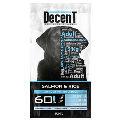 Decent Premium Somonlu Yetişkin Köpek Maması 15 Kg - 1