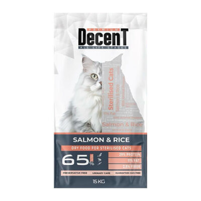Decent Premium Sterilised Urinary Care Somonlu Kısırlaştırılmış Kedi Maması 15 Kg - 1