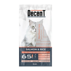 Decent Premium Sterilised Urinary Care Somonlu Kısırlaştırılmış Kedi Maması 15 Kg - Decent