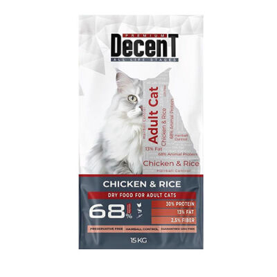 Decent Premium Tavuklu Yetişkin Kedi Maması 15 Kg - 1