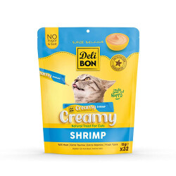 Delibon Karidesli Krem Kedi Ödül Maması 32 x 15 g - Delibon
