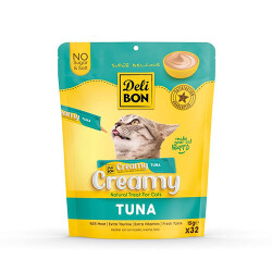 Delibon Ton Balıklı Krem Kedi Ödül Maması 32 x 15 g - Delibon