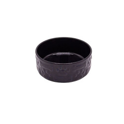 Design Seramik Köpek Mama ve Su Kabı Lacivert 14 Cm 350 Ml - Design