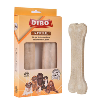 Dibo Beyaz Press Kemik Köpek Ödülü 2'li 75-80 Gr 13 Cm - 1