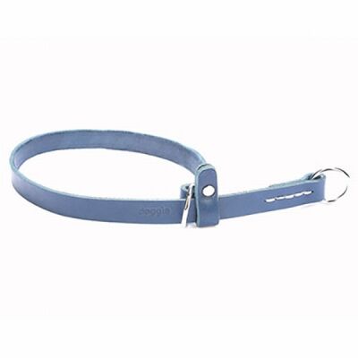 Doggie Ayarlanabilir Klasik Deri Boğma Köpek Eğitim Tasması Royalblue 1,5x30 40 Cm - 1