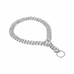 Doggie Boğma Duble Zincir Krom Kaplama Eğitim Tasması 2,5x35 45 Cm - 3
