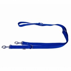 Doggie Dokuma Ayarlanabilir Eğitimci Köpek Gezdirme Tasması Royalblue 2,5x120-190 Cm - Doggie