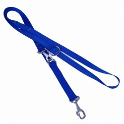 Doggie Dokuma Ayarlanabilir Eğitimci Köpek Gezdirme Tasması Royalblue 2,5x120-190 Cm - 2