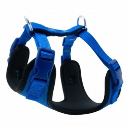 Doggie Havalı Ped Dokuma Köpek Göğüs Tasması Royalblue 1,5x35-45 Cm - Doggie