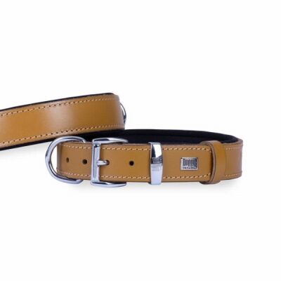 Doggie Konfor Deri Köpek Boyun Tasması Camel 2,5x37 45 Cm - 1
