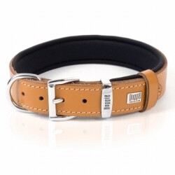 Doggie Konfor Deri Köpek Boyun Tasması Camel 3x42 50 Cm - 3
