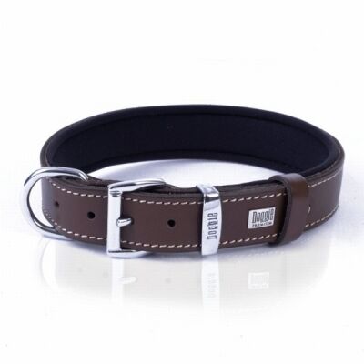 Doggie Konfor Deri Köpek Boyun Tasması Kahverengi 3x42 50 Cm - 3