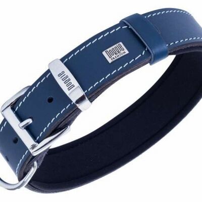 Doggie Konfor Deri Köpek Boyun Tasması Royalblue 4x57 65 Cm - 2