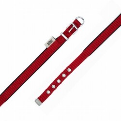Doggie Konfor Dokuma Köpek Boyun Tasması Kırmızı 1,5x20 25 Cm - 2