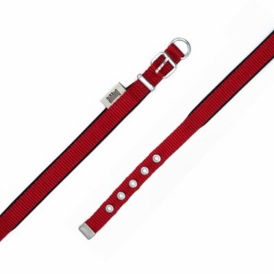 Doggie Konfor Dokuma Köpek Boyun Tasması Kırmızı 1,5x20 25 Cm - 2