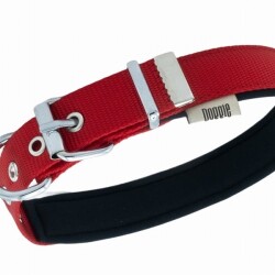 Doggie Konfor Dokuma Köpek Boyun Tasması Kırmızı 2,5x42 50 Cm - 2
