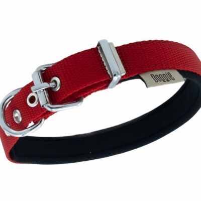 Doggie Konfor Dokuma Köpek Boyun Tasması Kırmızı 2x30 35 Cm - 3