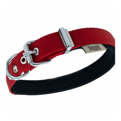 Doggie Konfor Dokuma Kırmızı Köpek Boyun Tasması Small 2 x 30-35 cm - 2