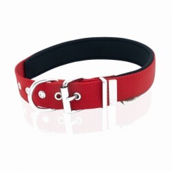 Doggie Konfor Dokuma Köpek Boyun Tasması Kırmızı 4x52 60 Cm - 3