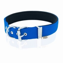 Doggie Konfor Dokuma Köpek Boyun Tasması Royalblue 3x42 50 Cm - 3