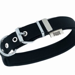 Doggie Konfor Dokuma Köpek Boyun Tasması Siyah 2,5x37 45 Cm - 2