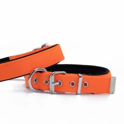 Doggie Konfor Dokuma Köpek Boyun Tasması Turuncu 3x47 55 Cm - 1