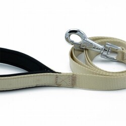 Doggie Konfor Dokuma Köpek Gezdirme Tasması Haki 2X140 Cm - 3