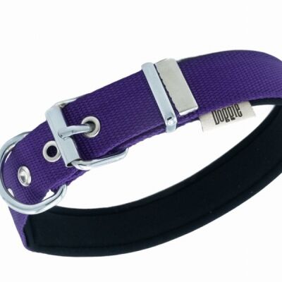 Doggie Konfor Dokuma Sade Köpek Boyun Tasması Mor 2,5x37 45 Cm - 2