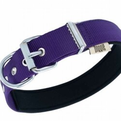 Doggie Konfor Dokuma Sade Köpek Boyun Tasması Mor 3x42 50 Cm - 2