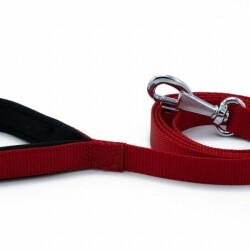 Doggie Konfor Klasik Dokuma Köpek Gezdirme Tasması Kırmızı 2x140 Cm - 3