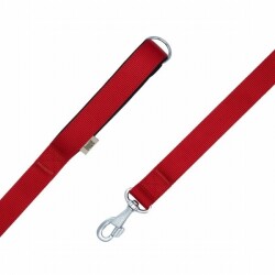 Doggie Konfor Klasik Dokuma Köpek Gezdirme Tasması Kırmızı 3x100 Cm - 2