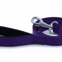 Doggie Konfor Klasik Dokuma Köpek Gezdirme Tasması Mor 2x140 Cm - 3