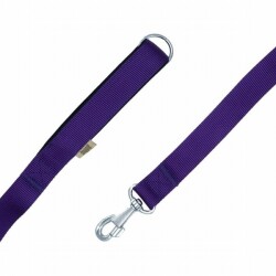 Doggie Konfor Klasik Dokuma Köpek Gezdirme Tasması Mor 3x100 Cm - 2