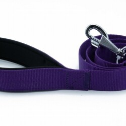 Doggie Konfor Klasik Dokuma Köpek Gezdirme Tasması Mor 3x100 Cm - 3