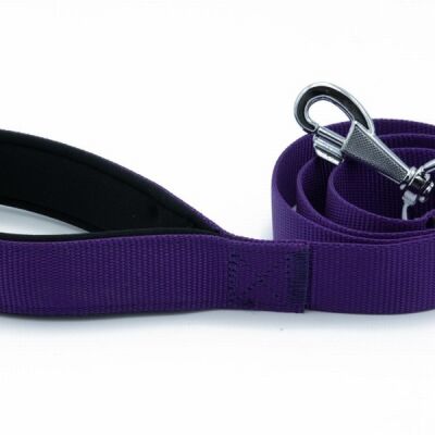 Doggie Konfor Klasik Dokuma Köpek Gezdirme Tasması Mor 3x100 Cm - 3