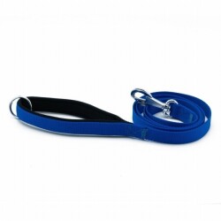 Doggie Konfor Klasik Dokuma Köpek Gezdirme Tasması Royalblue 2x140 Cm - Doggie
