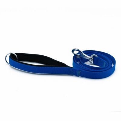 Doggie Konfor Klasik Dokuma Köpek Gezdirme Tasması Royalblue 2x140 Cm - 1