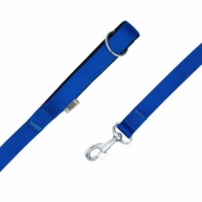 Doggie Konfor Klasik Dokuma Köpek Gezdirme Tasması Royalblue 2x140 Cm - 2