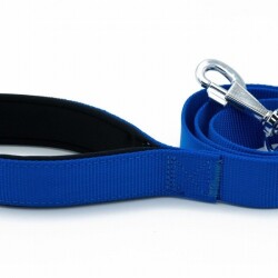 Doggie Konfor Klasik Dokuma Köpek Gezdirme Tasması Royalblue 3x100 Cm - 3