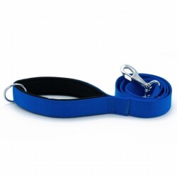 Doggie Konfor Klasik Dokuma Köpek Gezdirme Tasması Royalblue 3x100 Cm - Doggie