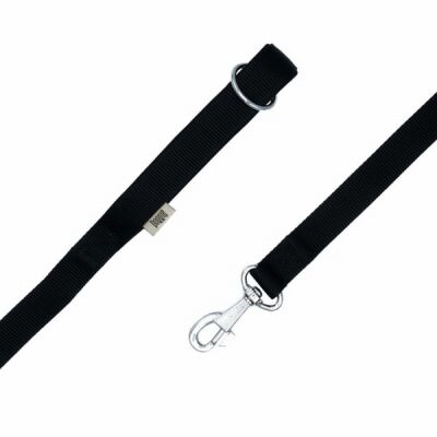 Doggie Konfor Klasik Dokuma Köpek Gezdirme Tasması Siyah 2x140 Cm - 2