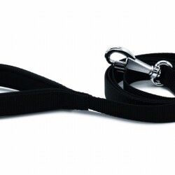 Doggie Konfor Klasik Dokuma Köpek Gezdirme Tasması Siyah 2x140 Cm - 3