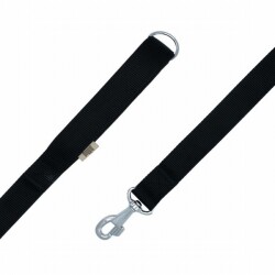 Doggie Konfor Klasik Dokuma Köpek Gezdirme Tasması Siyah 3x100 Cm - 2