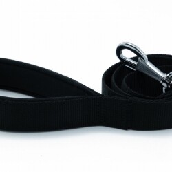 Doggie Konfor Klasik Dokuma Köpek Gezdirme Tasması Siyah 3x100 Cm - 3