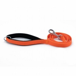 Doggie Konfor Klasik Dokuma Köpek Gezdirme Tasması Turuncu 2x140 Cm - Doggie