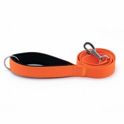 Doggie Konfor Klasik Dokuma Köpek Gezdirme Tasması Turuncu 3x100 Cm - Doggie