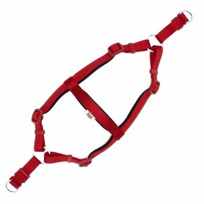 Doggie Konfor Ronin Dokuma Köpek Göğüs Tasması Kırmızı 2x45-55 Cm - 2
