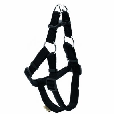Doggie Konfor Ronin Dokuma Köpek Göğüs Tasması Siyah 2x45-55 Cm - 1