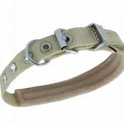 Doggie Polar Dokuma Köpek Boyun Tasması Haki 1,5x20-25 Cm - Doggie