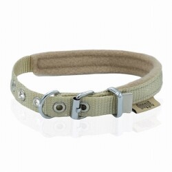 Doggie Polar Dokuma Köpek Boyun Tasması Haki 1,5x20-25 Cm - 3